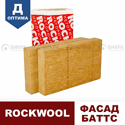 Rockwool Фасад Баттс Д Оптима каменная вата для стен
