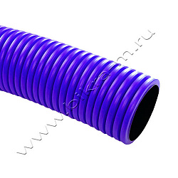 Двустенная гофрированная труба NASHORN d63мм (синяя) для отвода воды