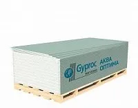 Гипсокартон влагостойкий ГКЛВ Аква Оптима, 12,5х1200х1950 мм, Gyproc