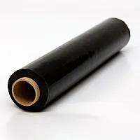 Стрейч пленка черная 17 мкм 500мм (рулон 0,5x300м)