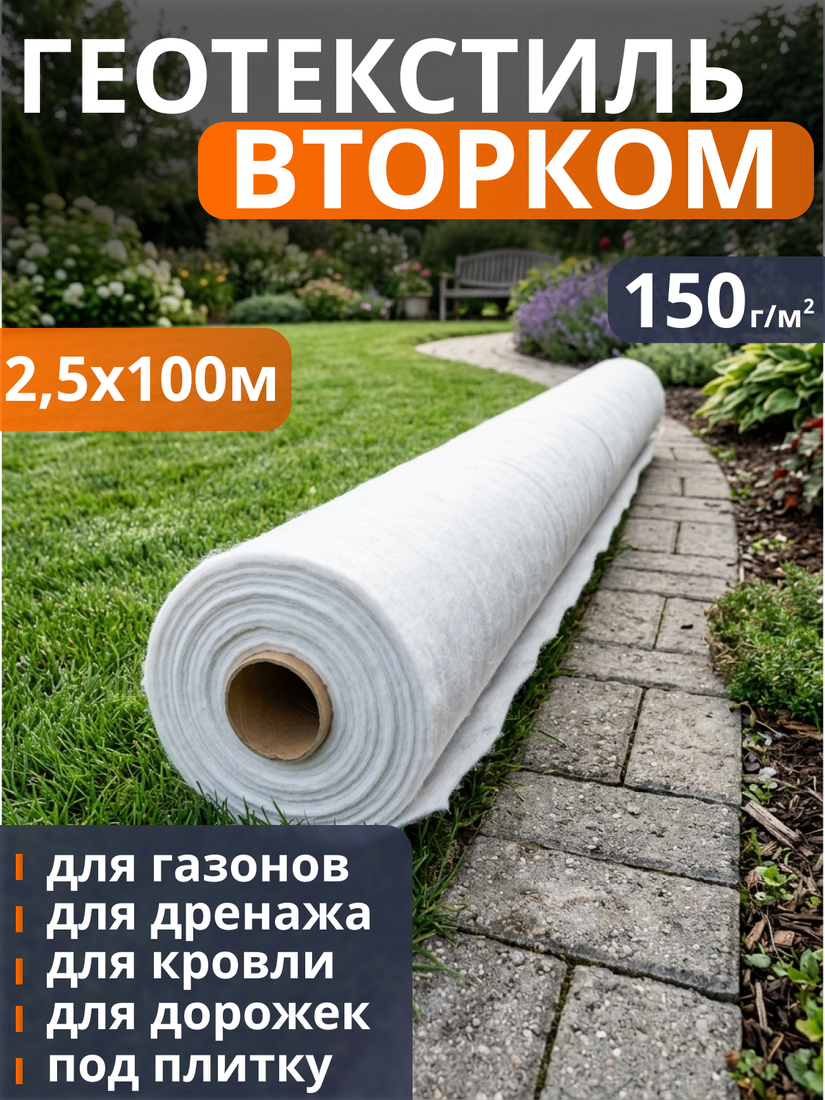 Геотекстиль ВторКом 150