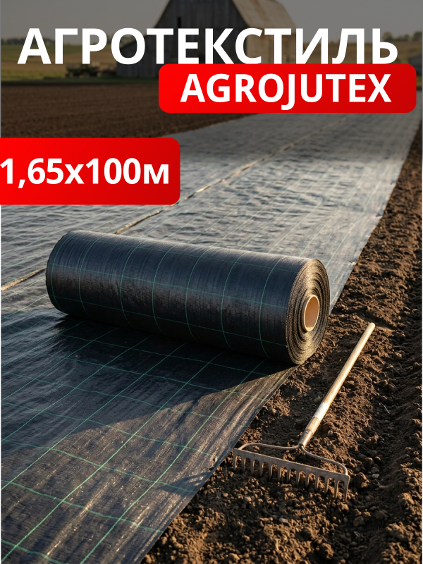 Агротекстиль Agrojutex 100 (черный)
