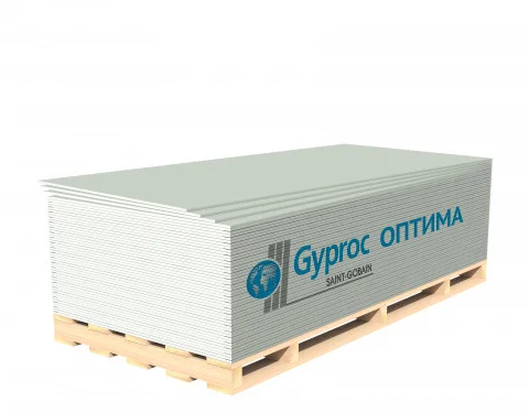 Гипсокартон ГКЛ 12,5х1200х2500мм, Gyproc