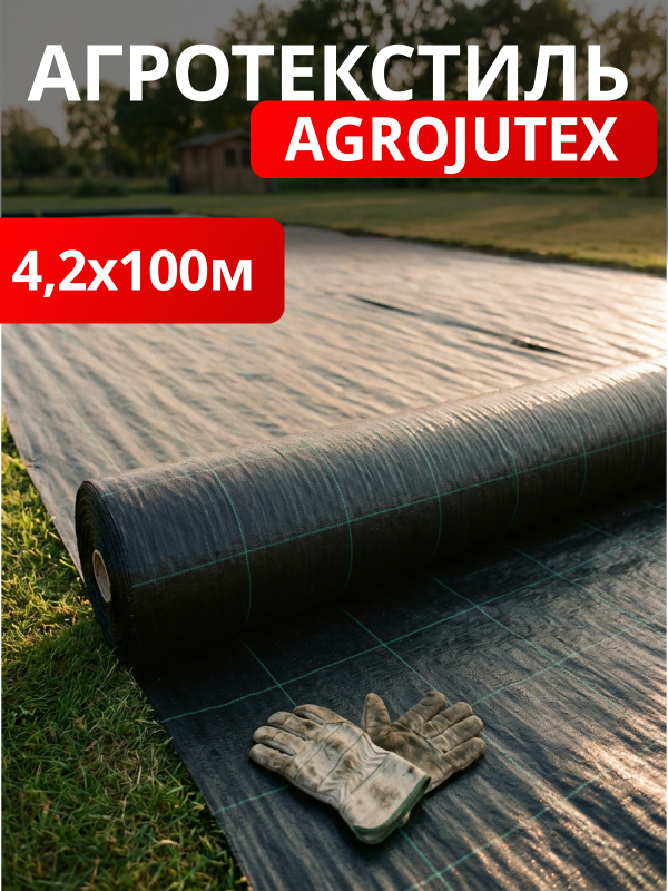 Агротекстиль Agrojutex 100 (черный)
