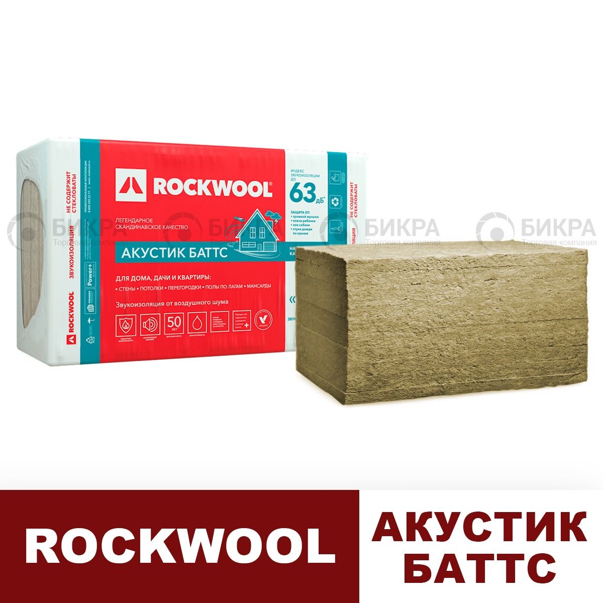 Роквул (Rockwool) Акустик Баттс