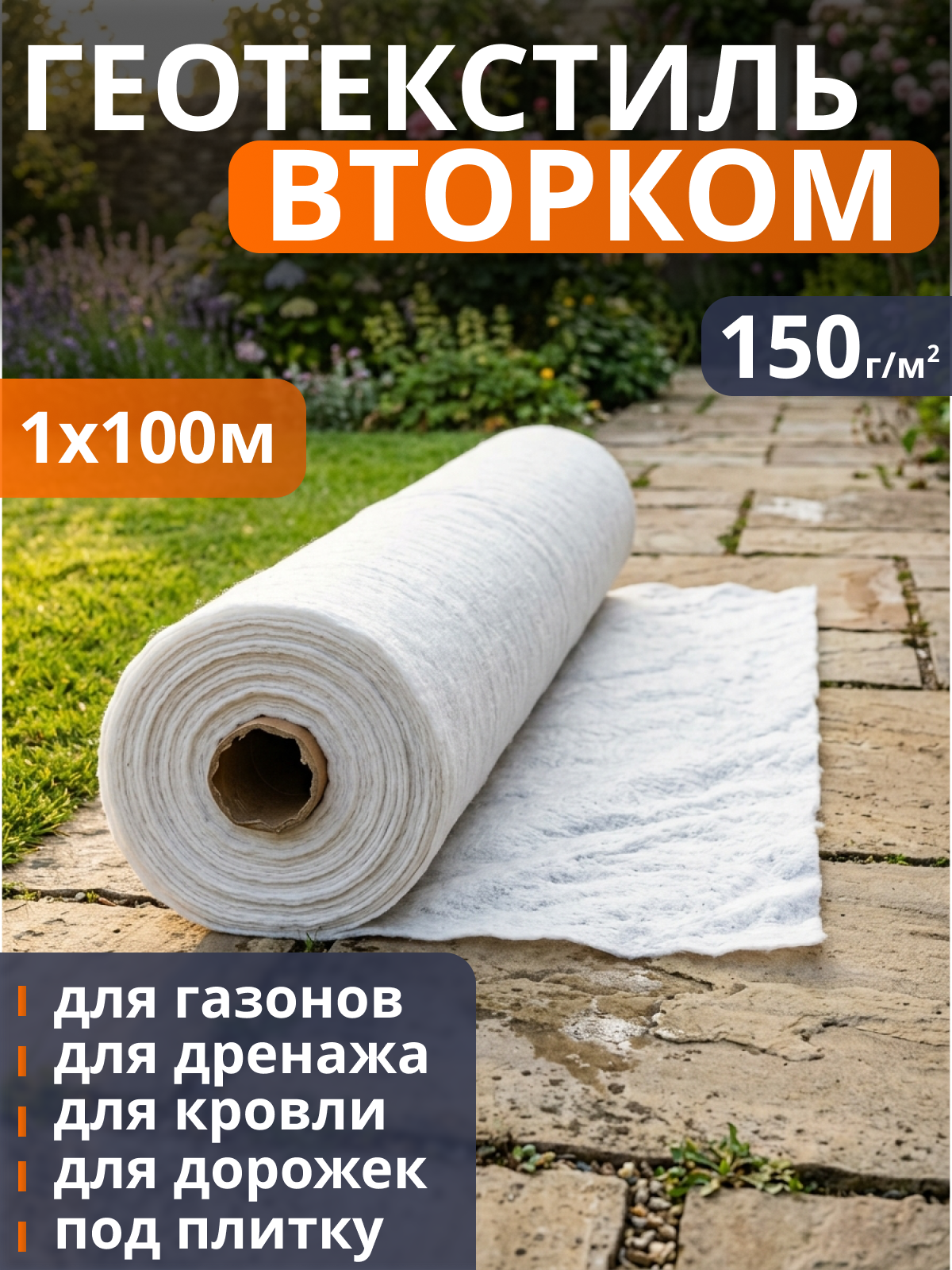 Геотекстиль ВторКом 150