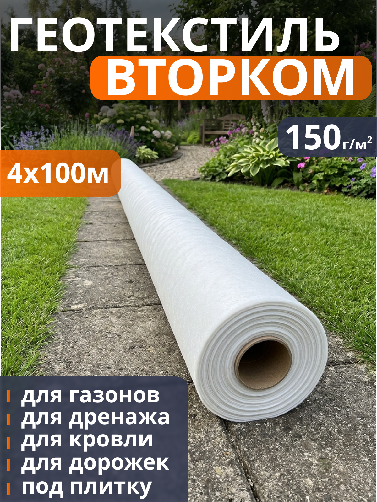 Геотекстиль ВторКом 150