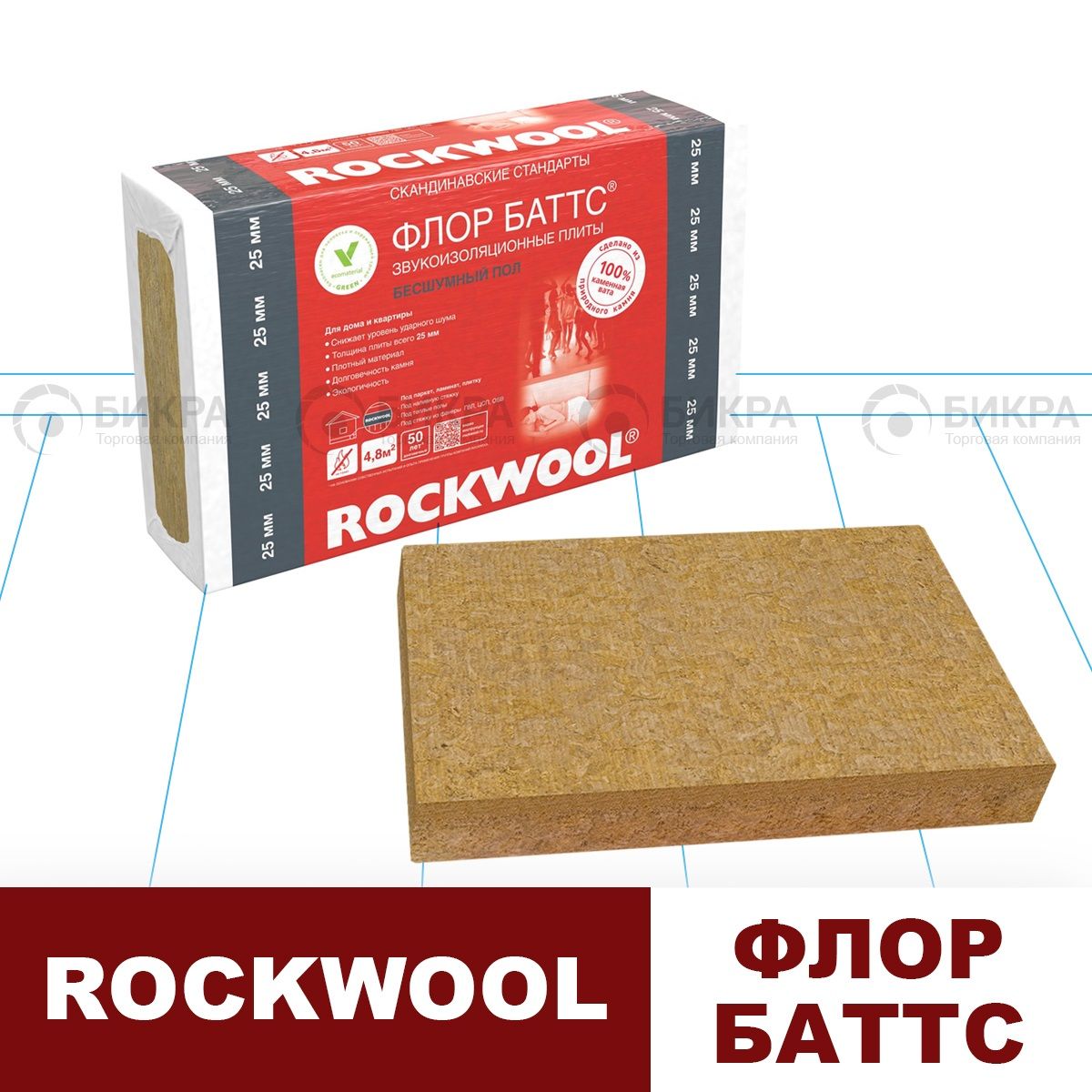 Rockwool Флор Баттс