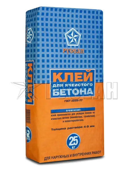 Клей для ячеистого бетона