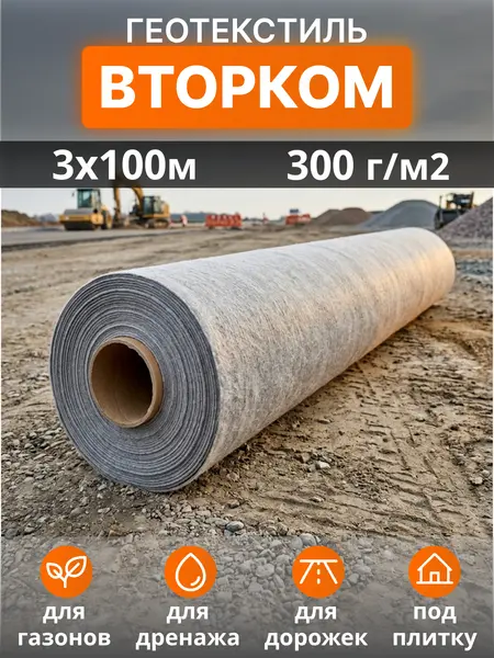 Геотекстиль ВторКом 300