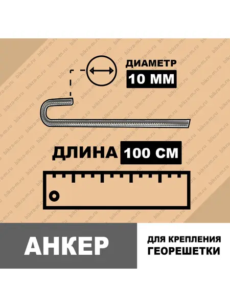Анкер металлический 10/100