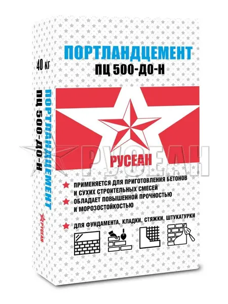 Цемент ПЦ-500-Д0-Н в мешках по 40 кг