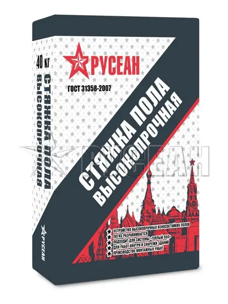 Высокопрочная стяжка пола, 40 кг